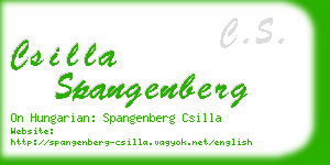 csilla spangenberg business card